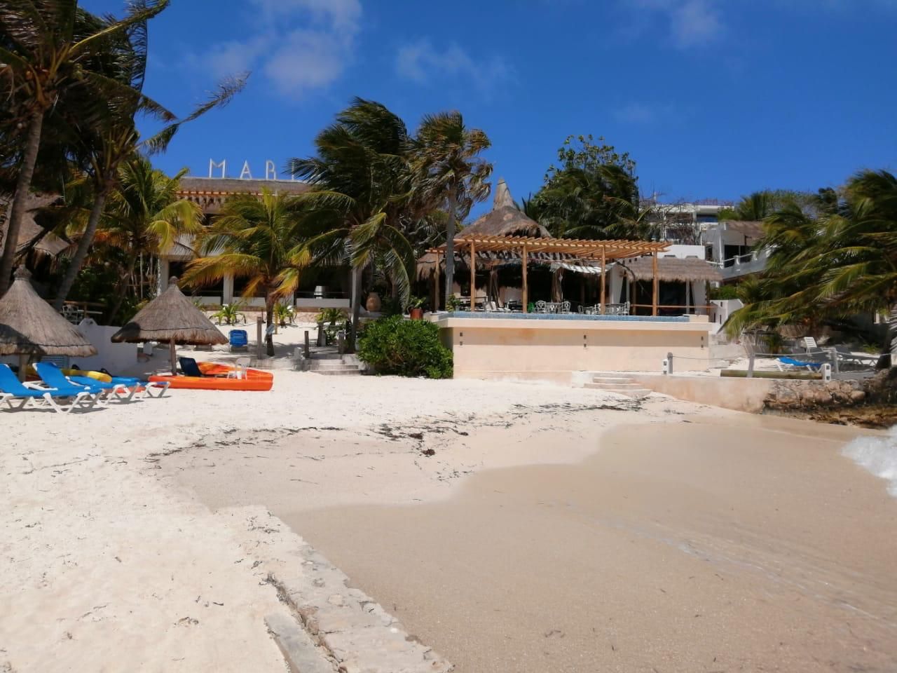 Private beach
